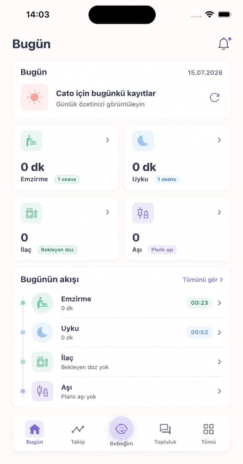 Mammoria bez takibi ekranı