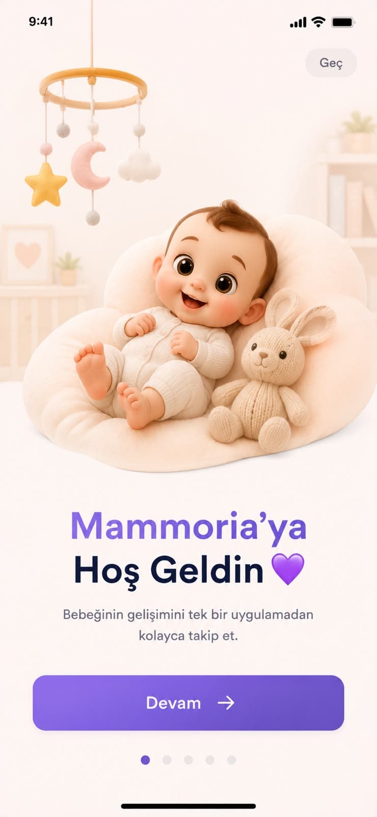 Mammoria emzirme takibi ekranı
